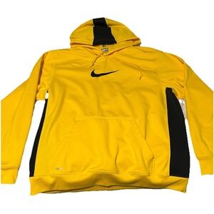 Nike Yellow and Black Hoodie